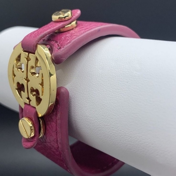 Tory Burch Pink Wrap Bracelet with Statement Logo π GORGEOUS like NEW condition - Picture 4 of 7